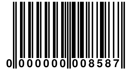 0 000000 008587