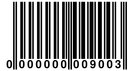 0 000000 009003