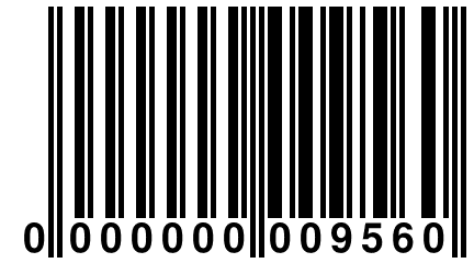 0 000000 009560