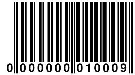 0 000000 010009