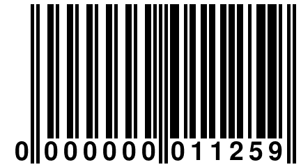 0 000000 011259