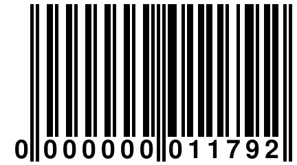 0 000000 011792