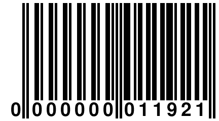 0 000000 011921