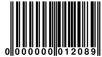 0 000000 012089