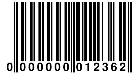 0 000000 012362