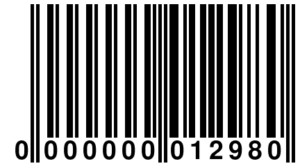 0 000000 012980