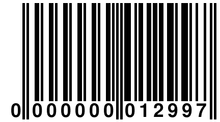 0 000000 012997