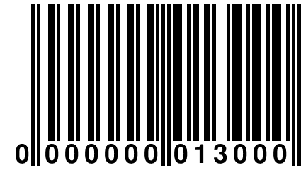 0 000000 013000