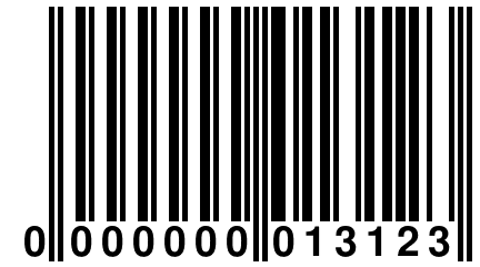 0 000000 013123