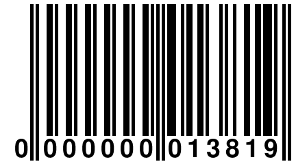 0 000000 013819