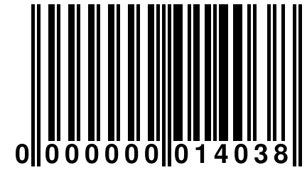 0 000000 014038