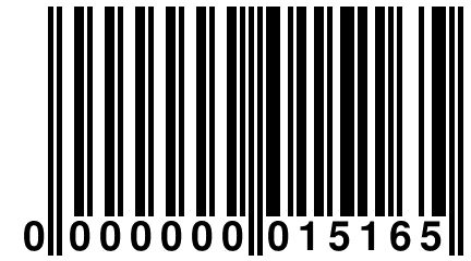 0 000000 015165