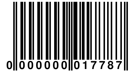 0 000000 017787