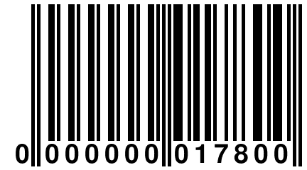 0 000000 017800