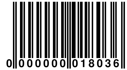 0 000000 018036