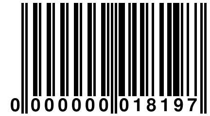 0 000000 018197