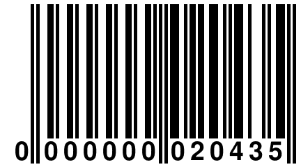 0 000000 020435