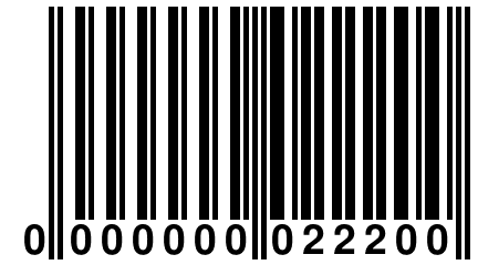 0 000000 022200