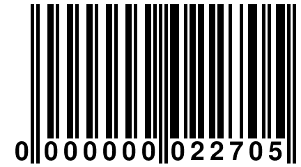 0 000000 022705