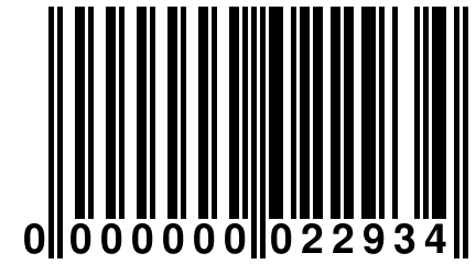 0 000000 022934