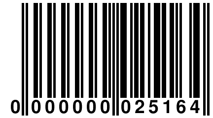 0 000000 025164