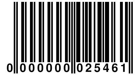 0 000000 025461