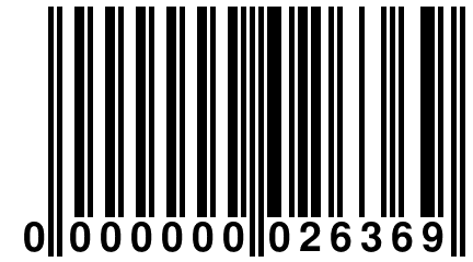 0 000000 026369