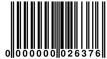 0 000000 026376