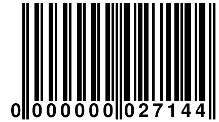 0 000000 027144