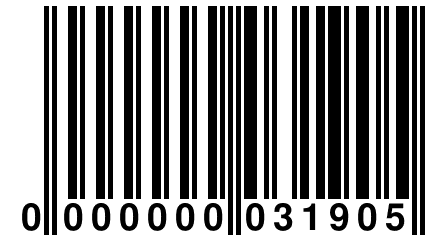 0 000000 031905