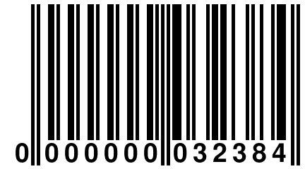 0 000000 032384