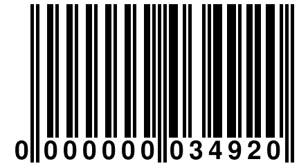 0 000000 034920