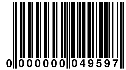 0 000000 049597