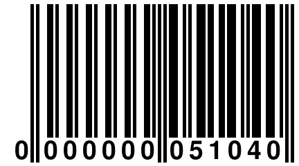 0 000000 051040