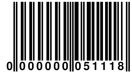 0 000000 051118