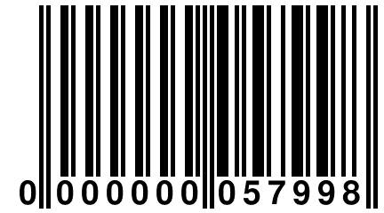 0 000000 057998