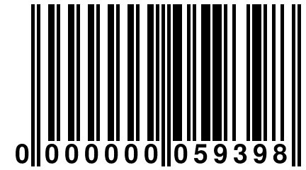 0 000000 059398