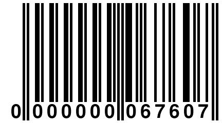 0 000000 067607