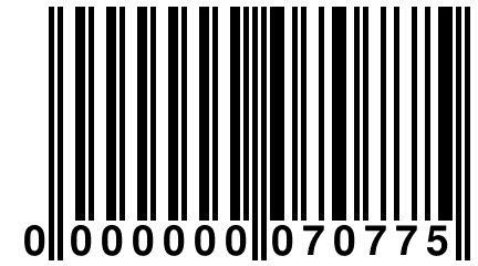 0 000000 070775