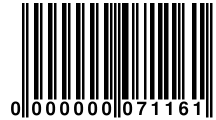 0 000000 071161