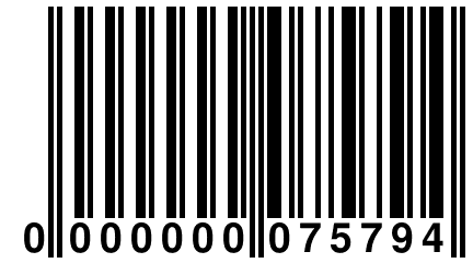 0 000000 075794