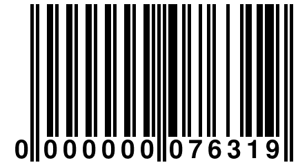 0 000000 076319