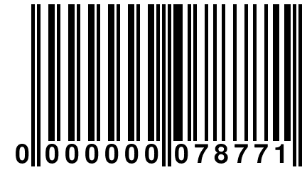 0 000000 078771