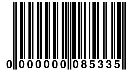 0 000000 085335