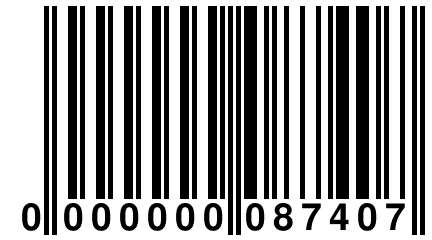 0 000000 087407