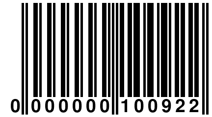 0 000000 100922