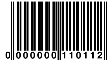 0 000000 110112