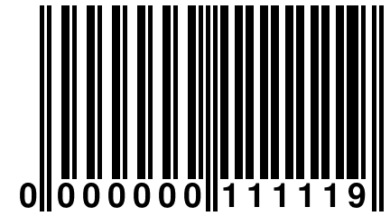 0 000000 111119