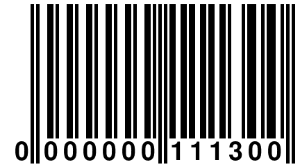 0 000000 111300