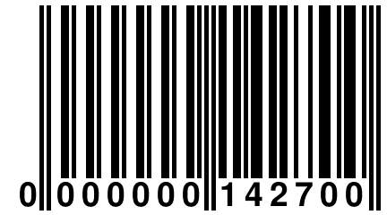 0 000000 142700